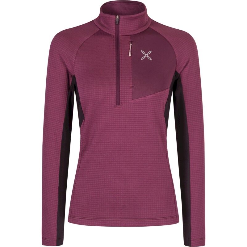 Stretch Color 3 Zip Maglia - Giacca in pile - Donna