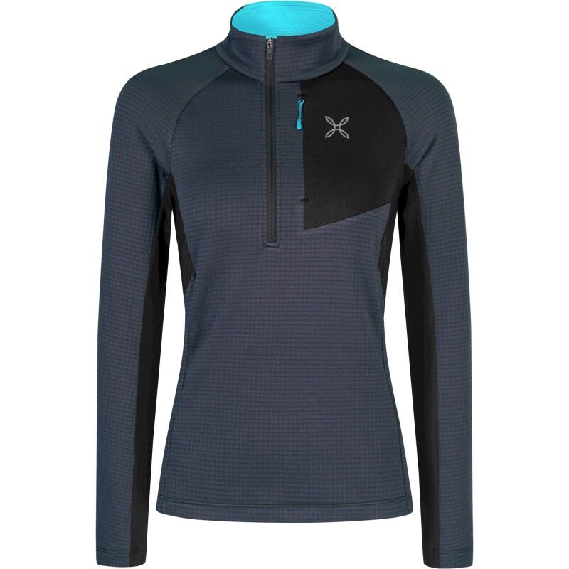 Stretch Color 3 Zip Maglia - Fleecejacke - Damen