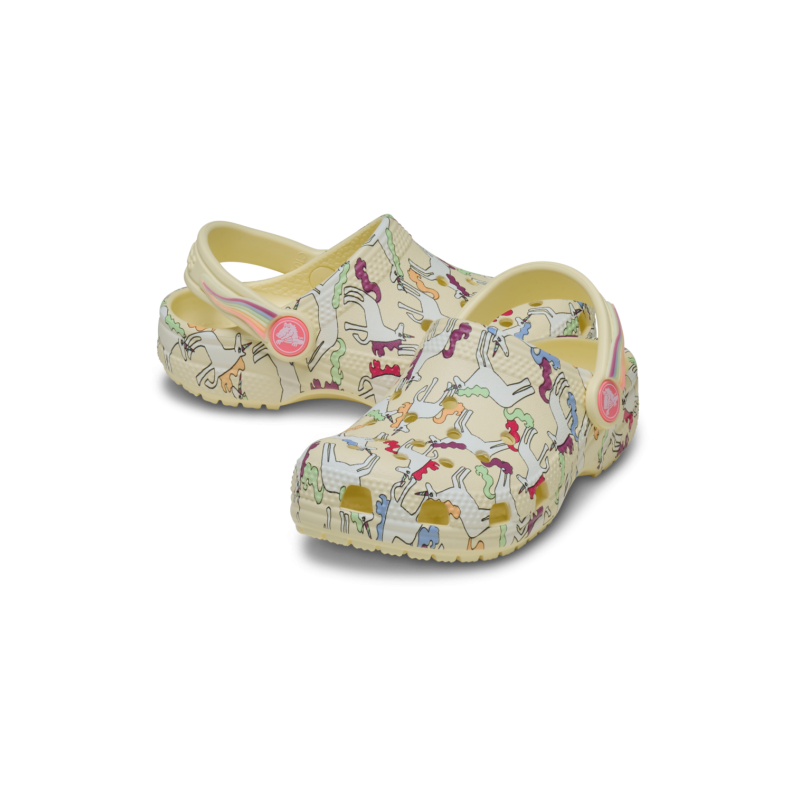 Crocs Classic Unicorn Graphic Clog T - Sandalen - Kinderen | Hardloop
