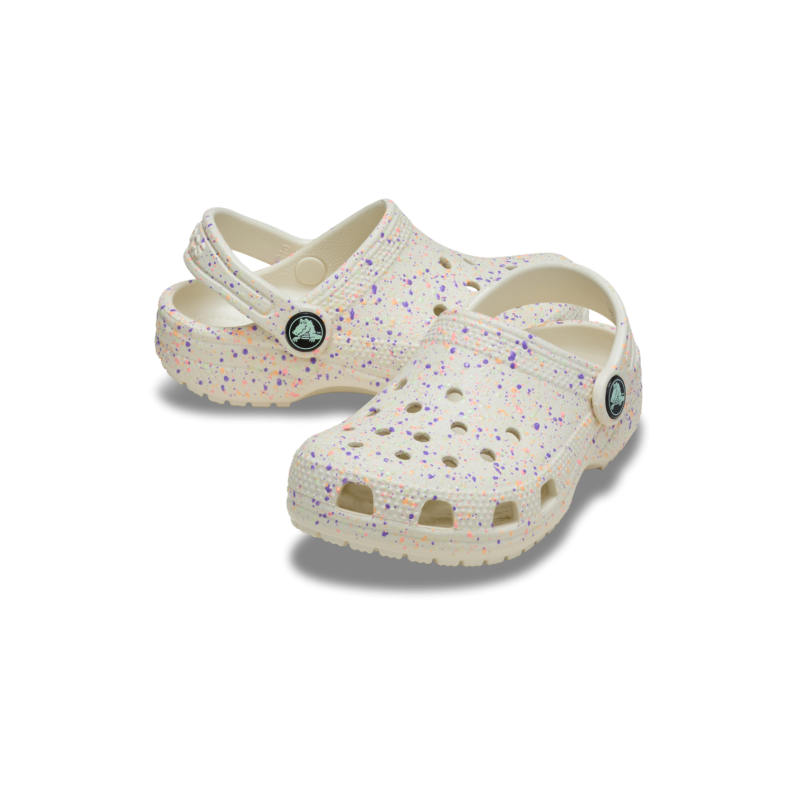 Crocs Classic Glow Paint Splatter Clog T - Sandały dziecięce | Hardloop