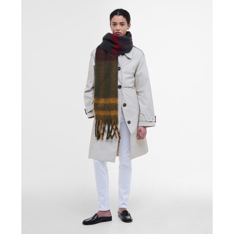 Barbour Isla Tartan Boucle Scarf - Halstørklæde - Damer | Hardloop