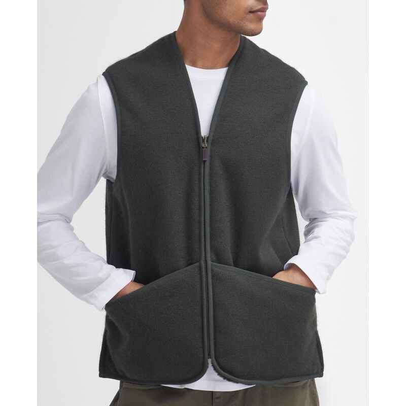 Barbour Warm Pile Waistcoat/Zip-In Liner - Fleecevest - Herrer | Hardloop