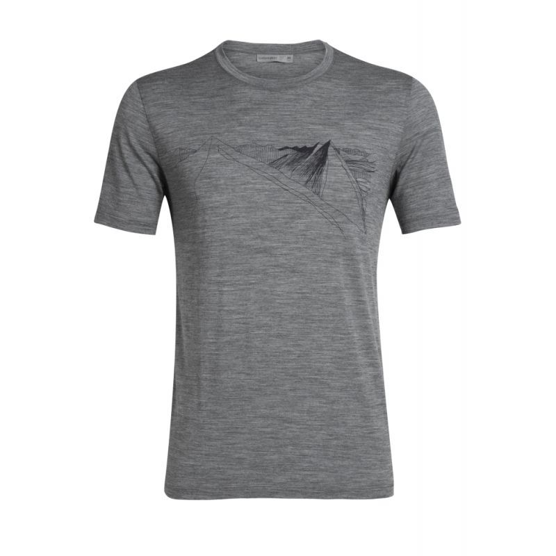 Icebreaker Tech Lite II SS Tee Skiing Yeti - Camiseta lana merino - Hombre