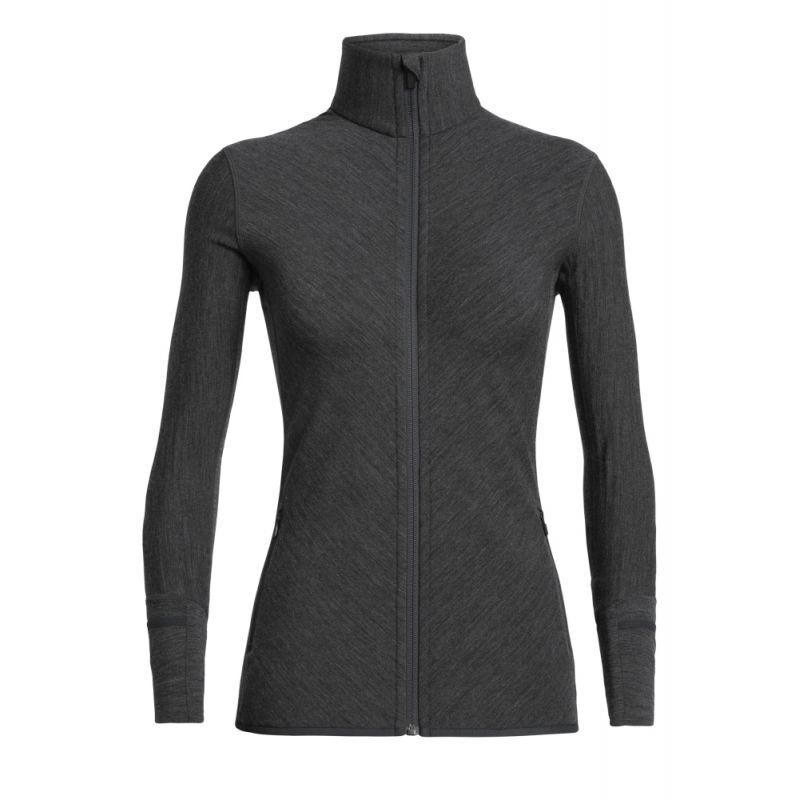 Icebreaker Descender LS Zip - Giacca in pile di merino - Donna I Hardloop