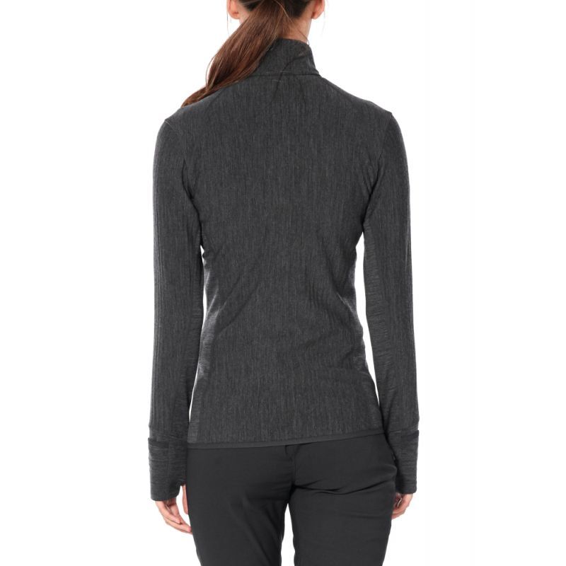 Icebreaker Descender LS Zip - Forro polar de lana merina - Mujer I Hardloop