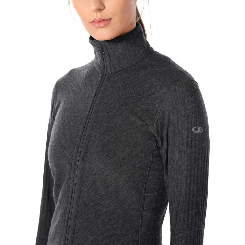 Icebreaker Descender LS Zip - Merino Fleecejacka Dam I Hardloop