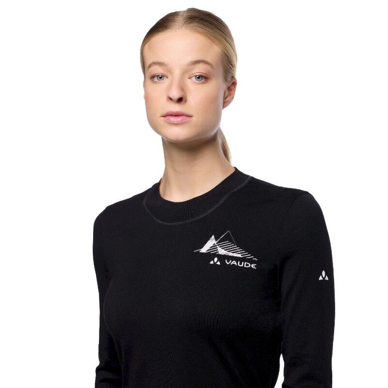 Vaude Monviso Wool LS T-Shirt II - Intimo - Donna | Hardloop