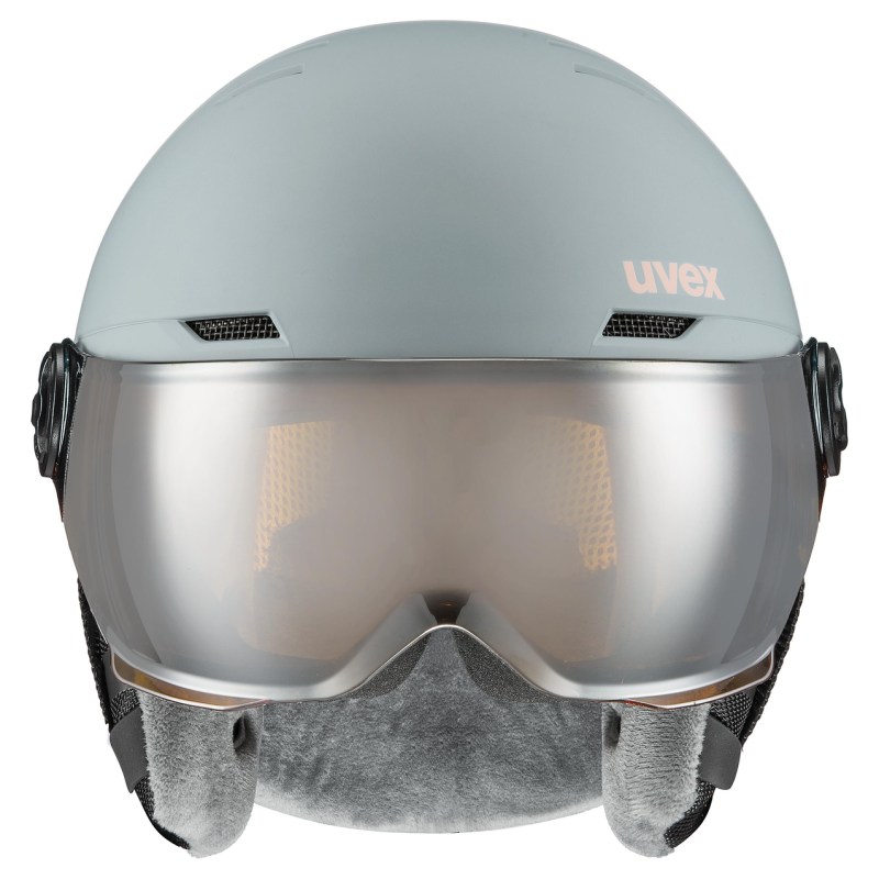 uvex Rocket JR Visor - Skihelm mit Visier - Kind | Hardloop
