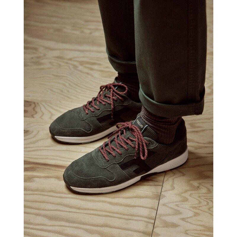 Faguo Olive Suede Woven - Lifestyle shoes - Men's | Hardloop