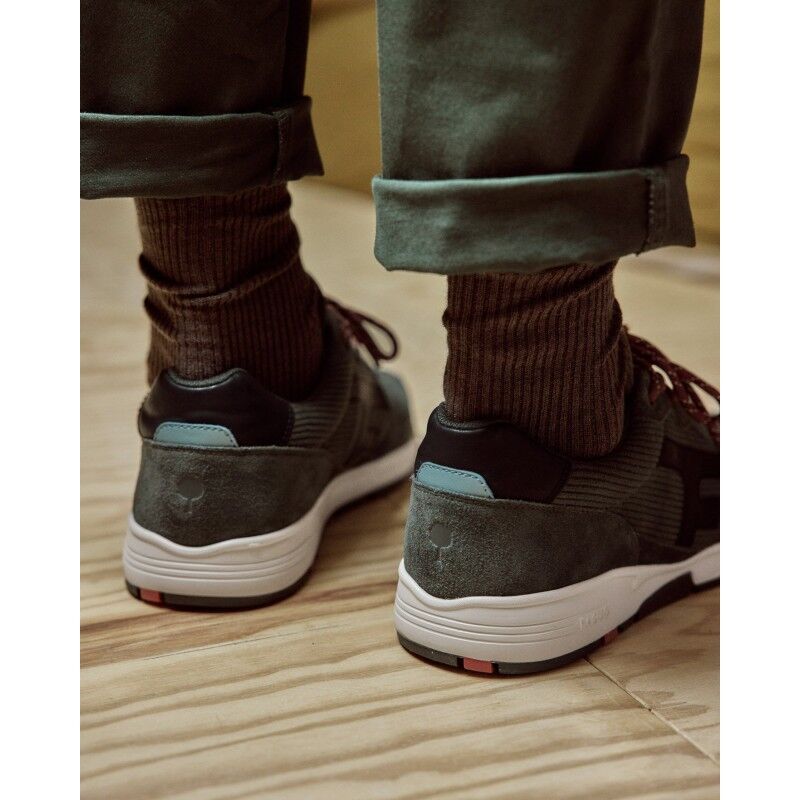 Faguo Olive Suede Woven - Chaussures lifestyle homme | Hardloop