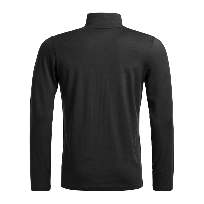 Ortovox 185 Rock'N'Wool Zip Neck - Camisola térmica de lã merino homem | Hardloop