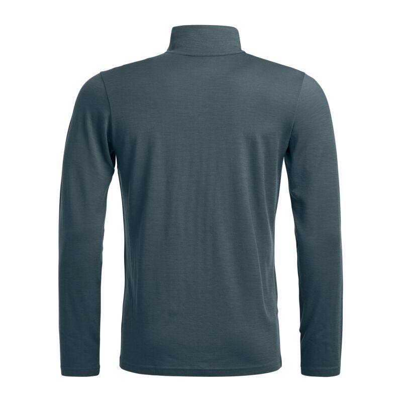 Ortovox 185 Rock'N'Wool Zip Neck - Camisola térmica de lã merino homem | Hardloop