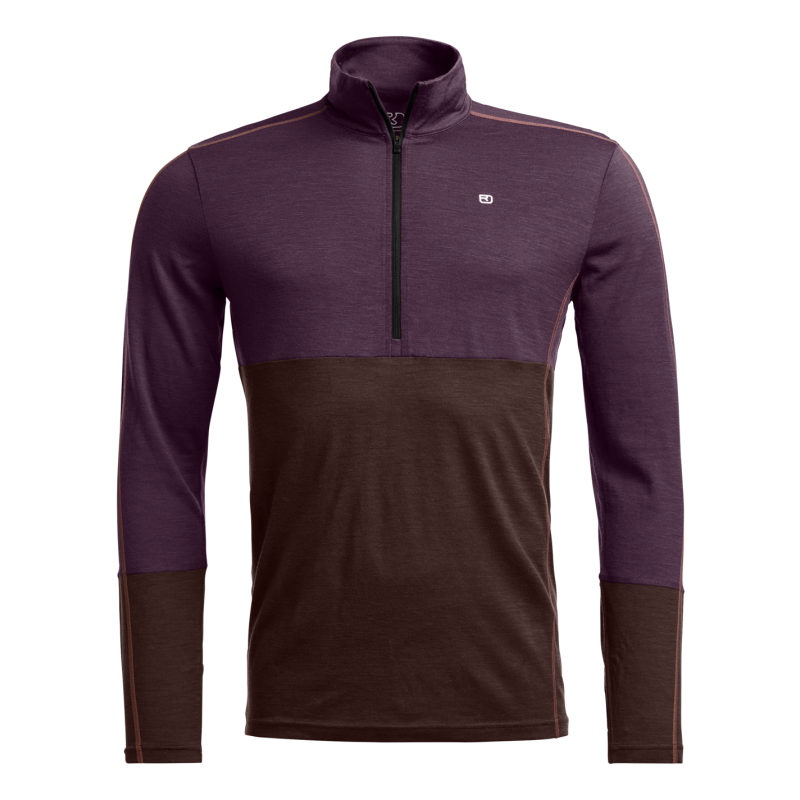 185 Rock'N'Wool Zip Neck - Maglia in lana merino - Uomo