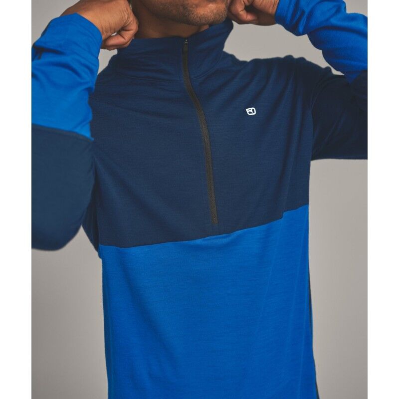 Ortovox 185 Rock'N'Wool Zip Neck - Merinowolltrikot - Herren | Hardloop