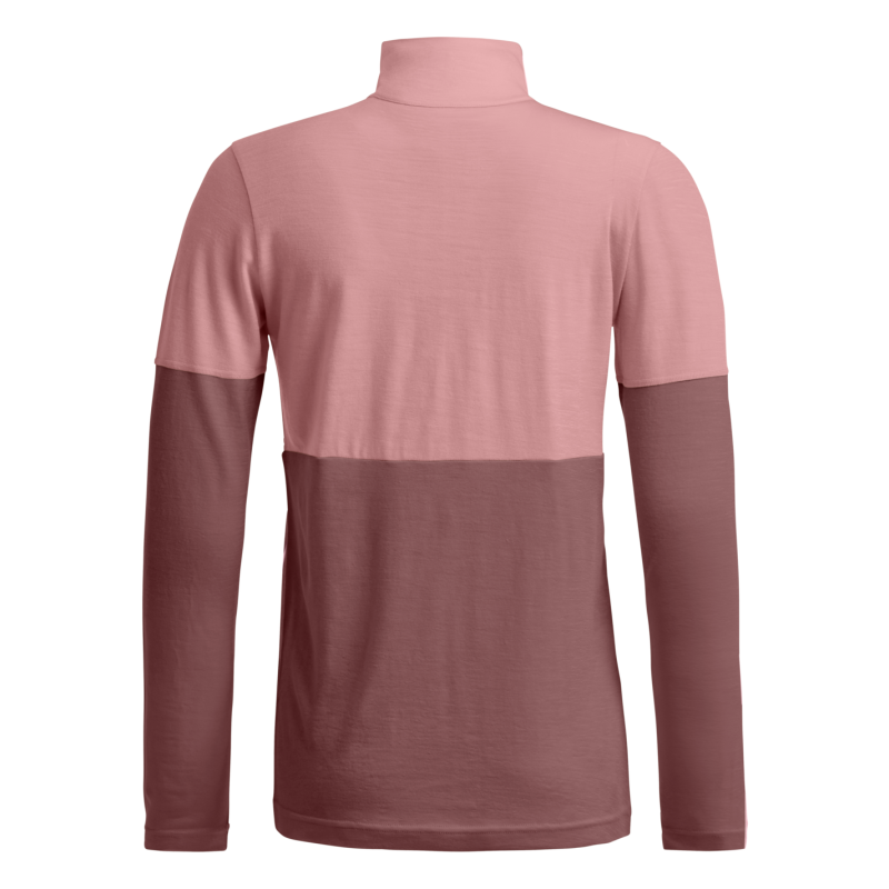 Ortovox 185 Rock'N'Wool Zip Neck - Maillot thermique laine mérinos femme | Hardloop
