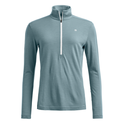 185 Rock'N'Wool Zip Neck - Maglia in lana merino - Donna
