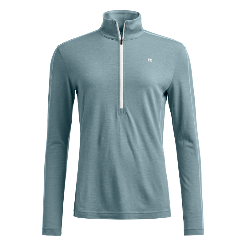 185 Rock'N'Wool Zip Neck - Merinowolltrikot - Damen