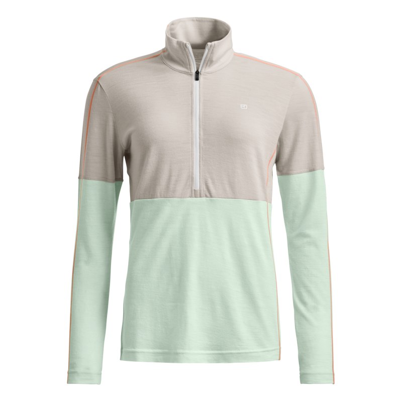 185 Rock'N'Wool Zip Neck - Dámské Merinoové Trička