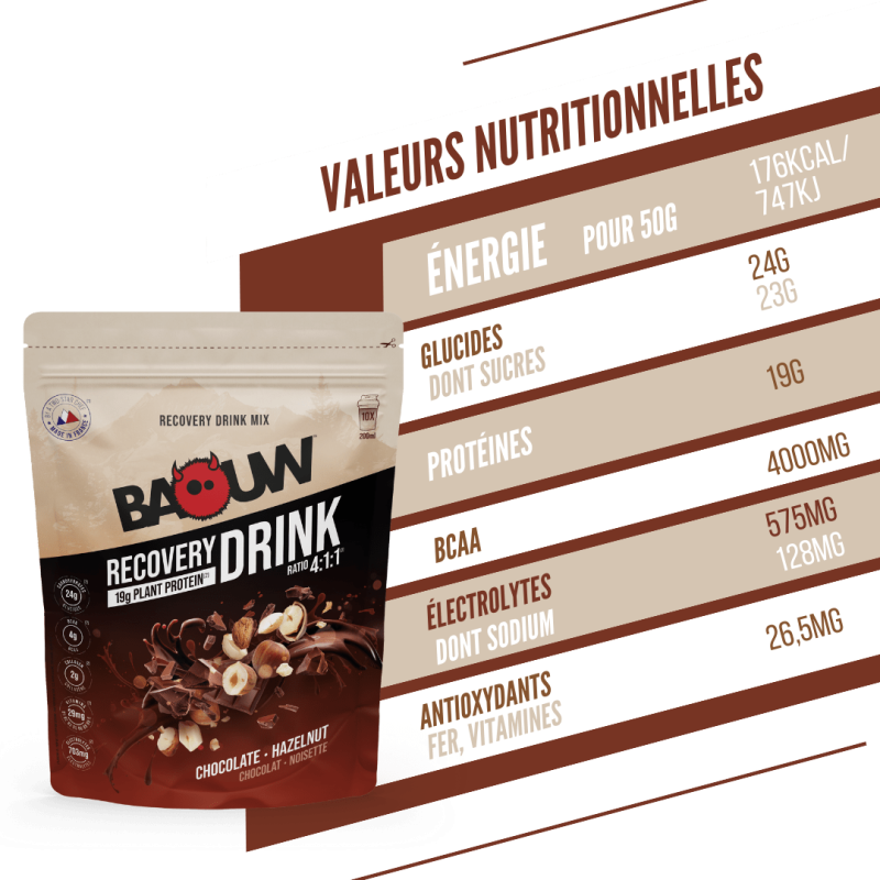 Baouw Chocolat - Noisette - Napój energetyczny | Hardloop
