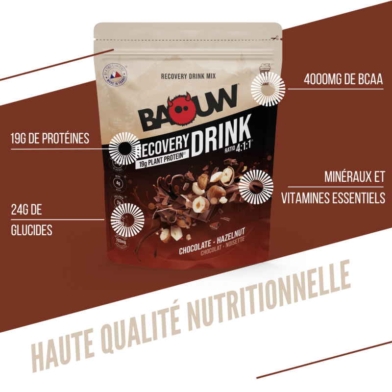 Baouw Chocolat - Noisette - Napój energetyczny | Hardloop
