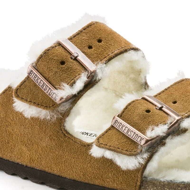 Birkenstock Arizona Shearling Suede Leather - Sandály | Hardloop