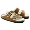 Birkenstock Arizona Shearling Suede Leather - Sandály | Hardloop