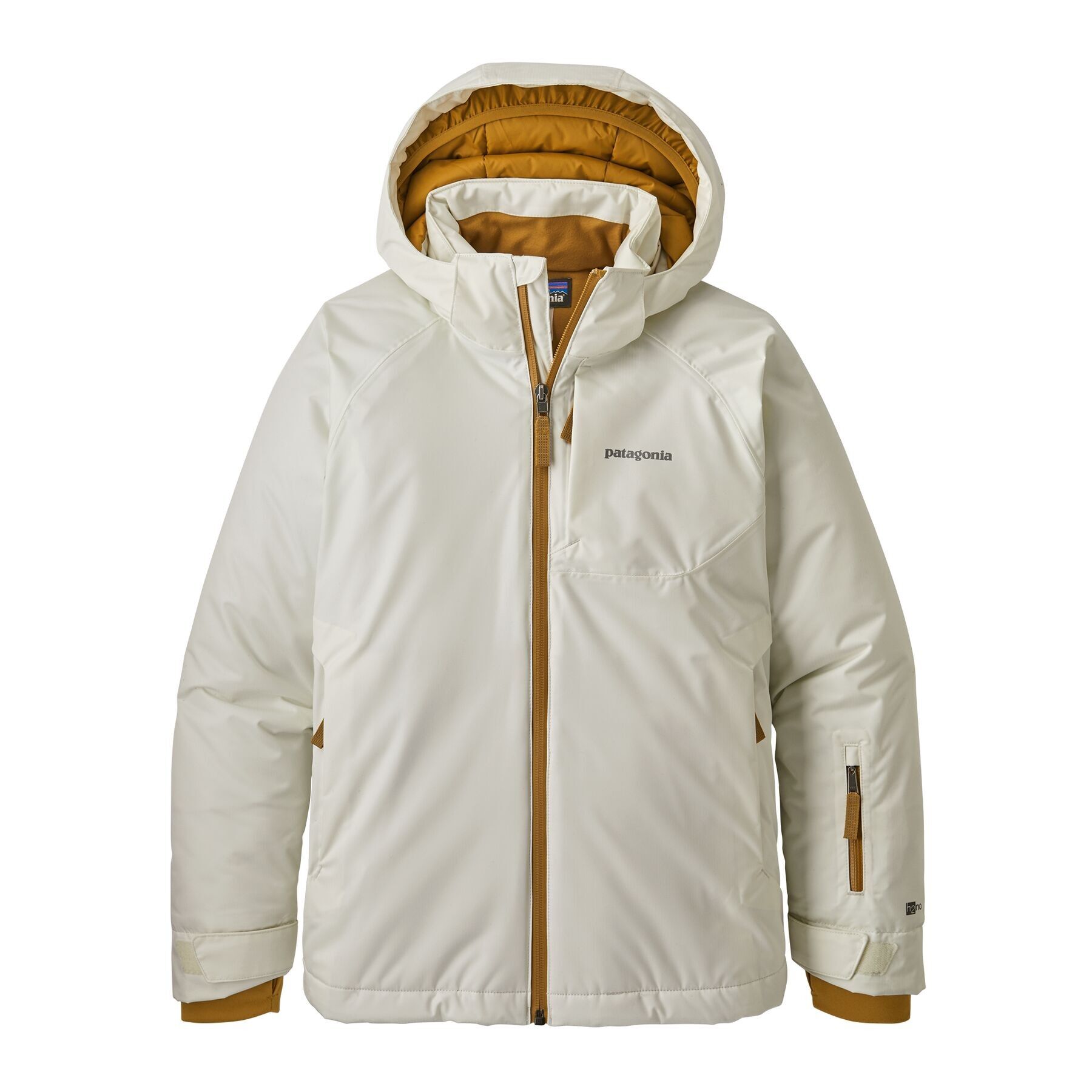 Patagonia white 2025 ski jacket