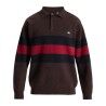 Black Rugby Polo Stripes