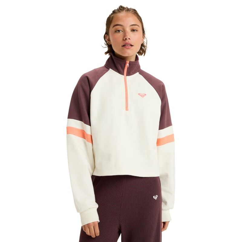 Roxy Essential Energy Boxy Half Zip - Sweatshirt sem capuz mulher | Hardloop