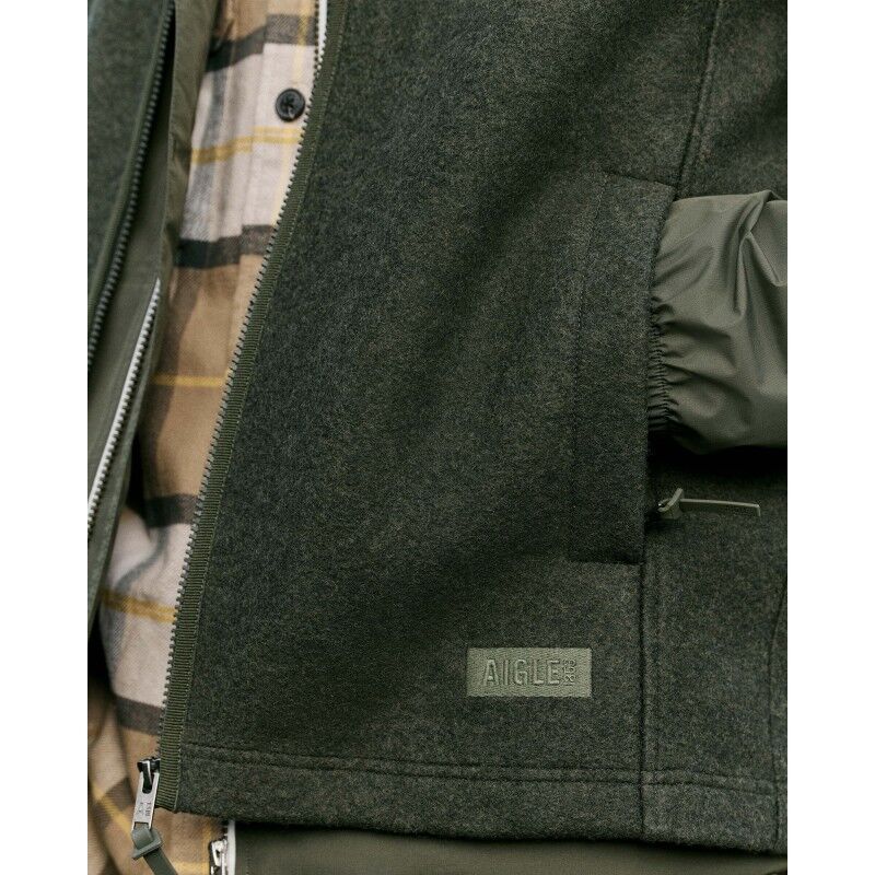 Aigle Wool Merinos Brushed Gilet - Polar męski bez rękawów | Hardloop