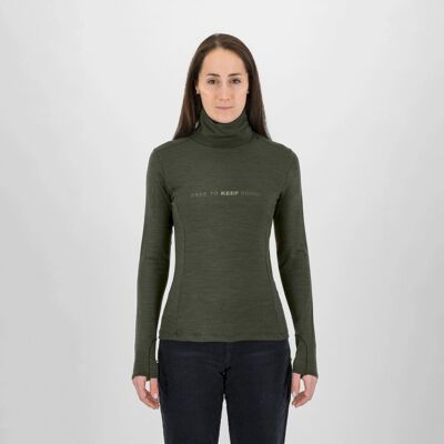 Coppolo Merino High Neck LS - Maillot thermique laine mérinos femme