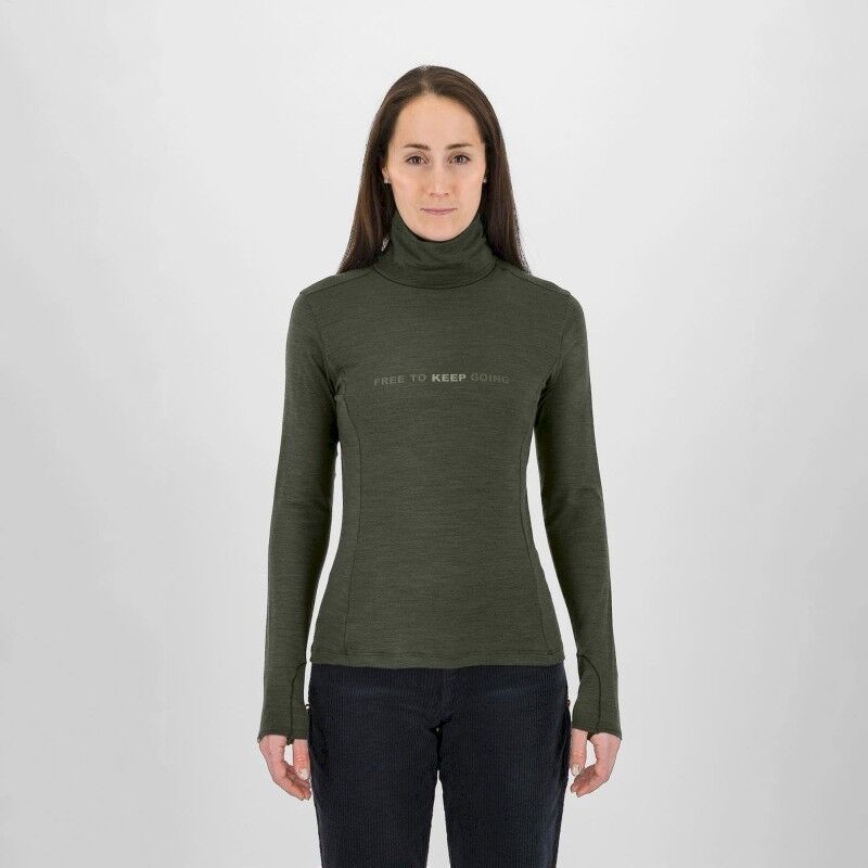 Coppolo Merino High Neck LS - Merinoulltröja - Dam