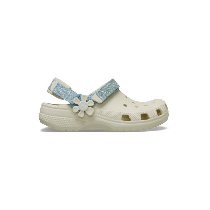 Classic Denim Flower Adjustable Backstrap Clog K - Sandales enfant