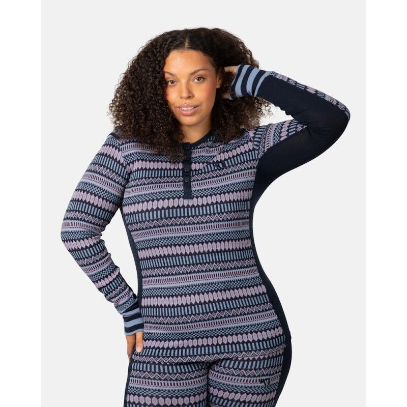 Åkle Wool Half Zip - Maillot thermique laine mérinos femme