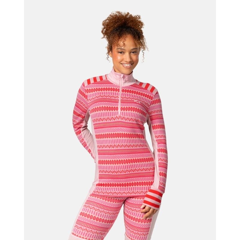 Åkle Wool Half Zip - Maillot thermique laine mérinos femme