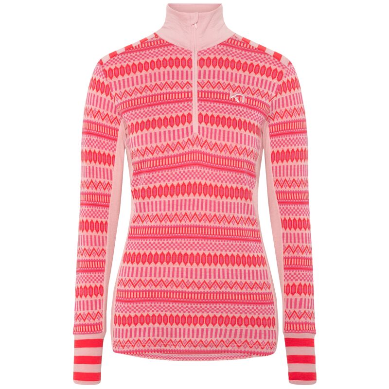 Kari Traa Åkle Wool Half Zip - Maillot thermique laine mérinos femme | Hardloop