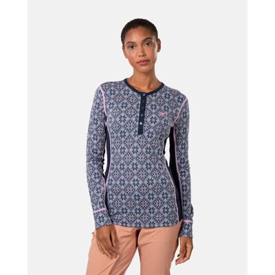 Rose Long Sleeve Baselayer - Maillot thermique laine mérinos femme