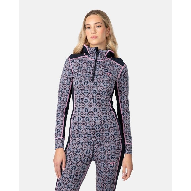 Rose Baselayer Hoodie - Maglia in lana merino - Donna