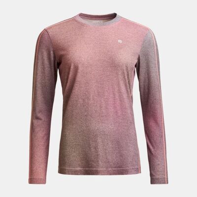 185 Rock'N'Wool Print LS - Camisola térmica de lã merino mulher
