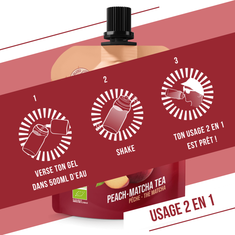 Baouw Pêche-Thé - Energy gel | Hardloop