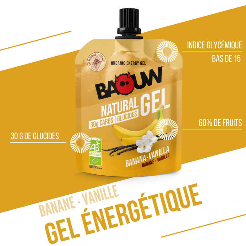 Baouw Banane-Vanille - Energetický gel | Hardloop