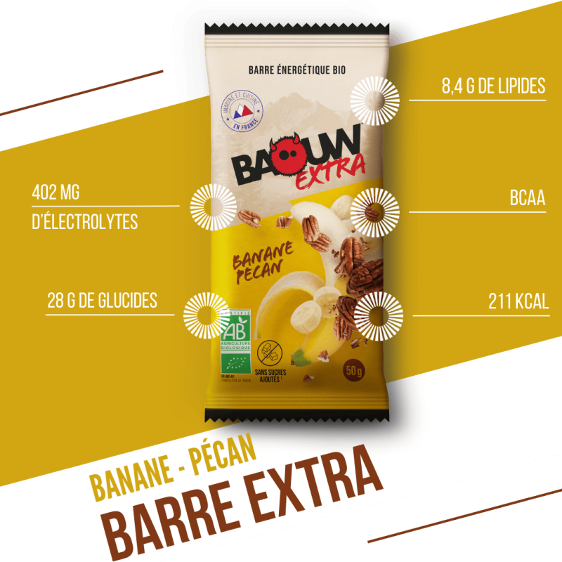 Baouw Banane-Pécan - Energieriegel | Hardloop