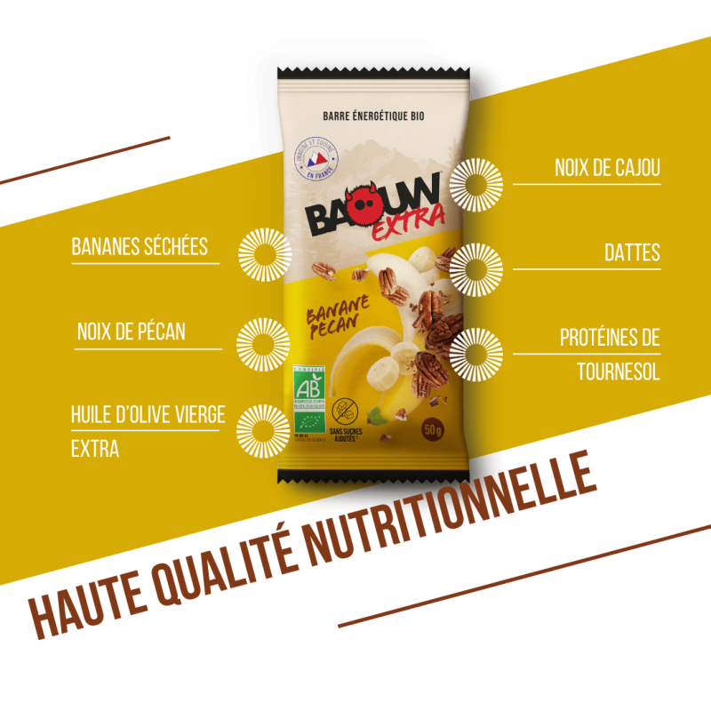 Baouw Banane-Pécan - Energiapatukat | Hardloop