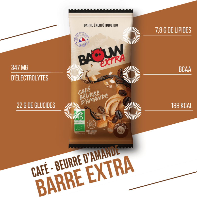 Baouw Café-Beurre d'Amande - Energy bar | Hardloop
