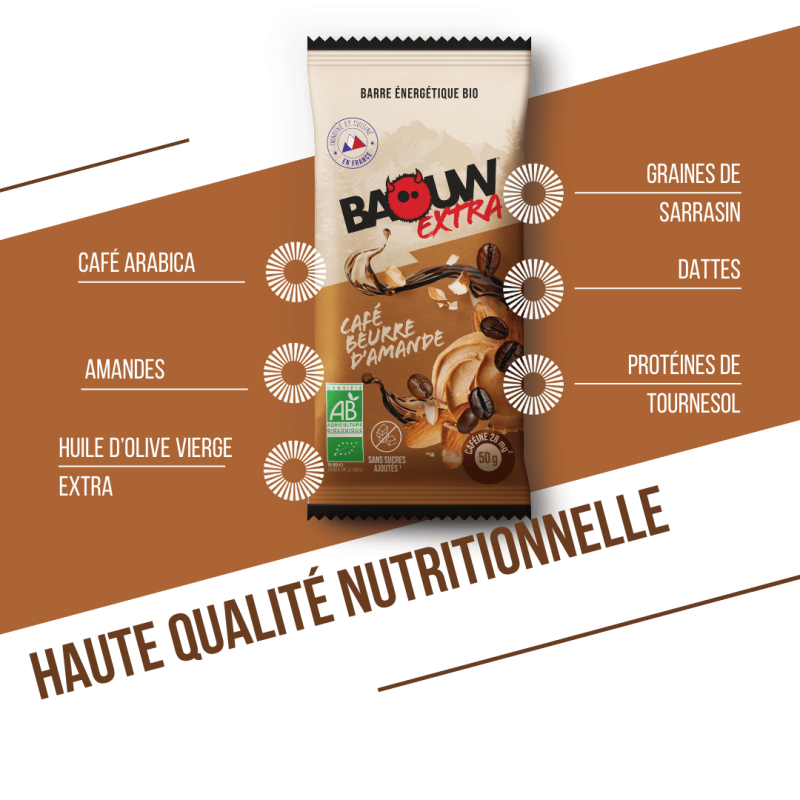 Baouw Café-Beurre d'Amande - Energy bar | Hardloop