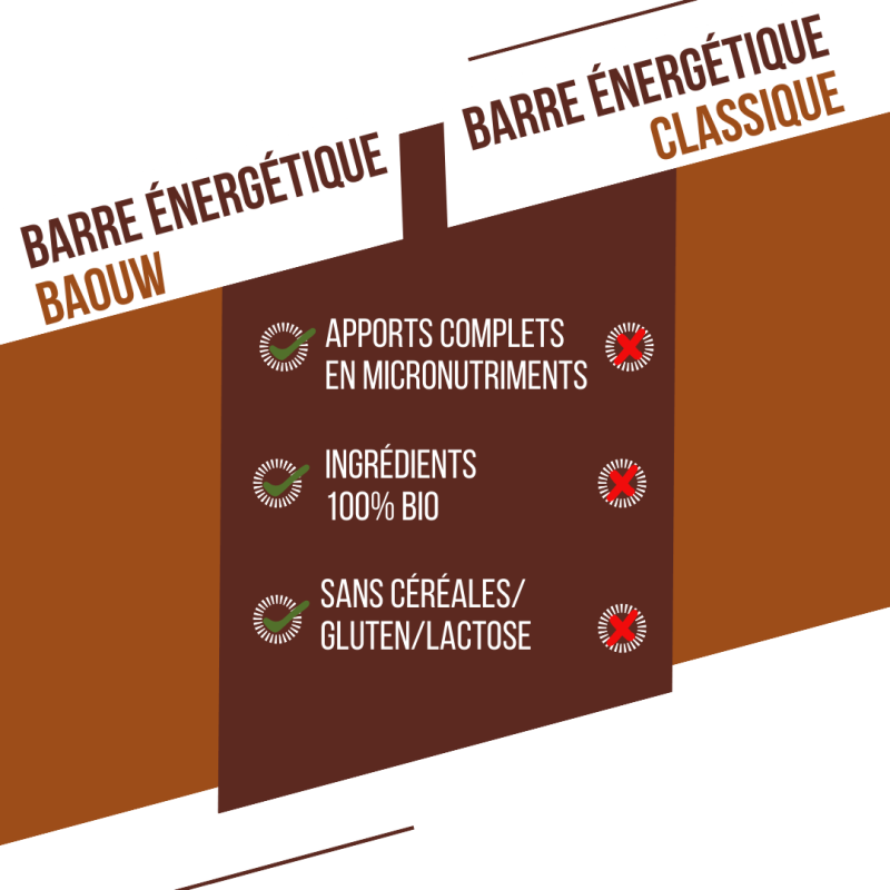 Baouw Chocolat-Noisette - Energetická tyčinka | Hardloop