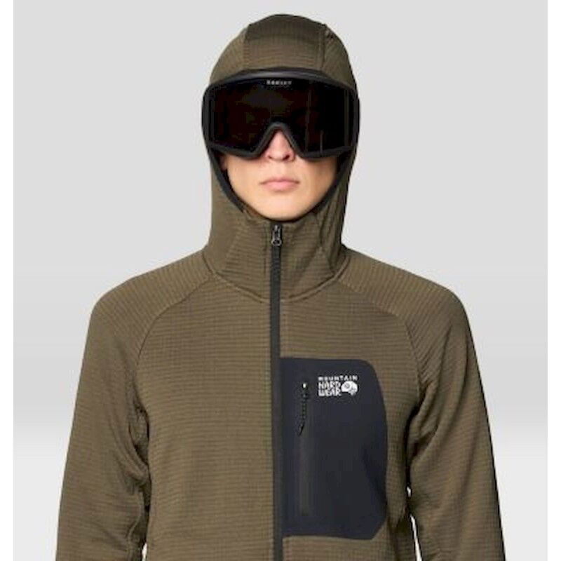 Mountain Hardwear Polartec Power Grid Full Zip Hoody - Fleecejacke - Herren | Hardloop