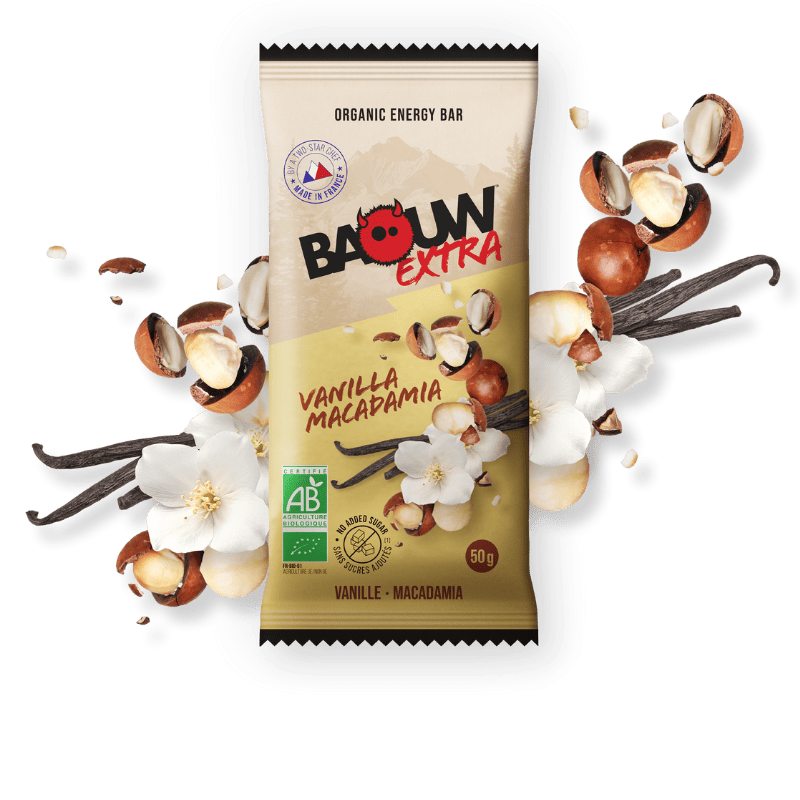 Baouw Vanille-Macadamia - Energy bar | Hardloop