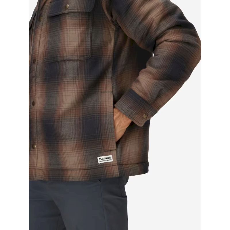 Marmot Ridgefield Sherpa Flannel Shirt Jacket - Skjorta - Herr | Hardloop