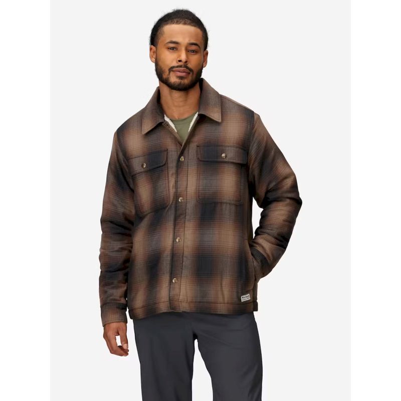 Marmot Ridgefield Sherpa Flannel Shirt Jacket - Overhemd - Heren | Hardloop